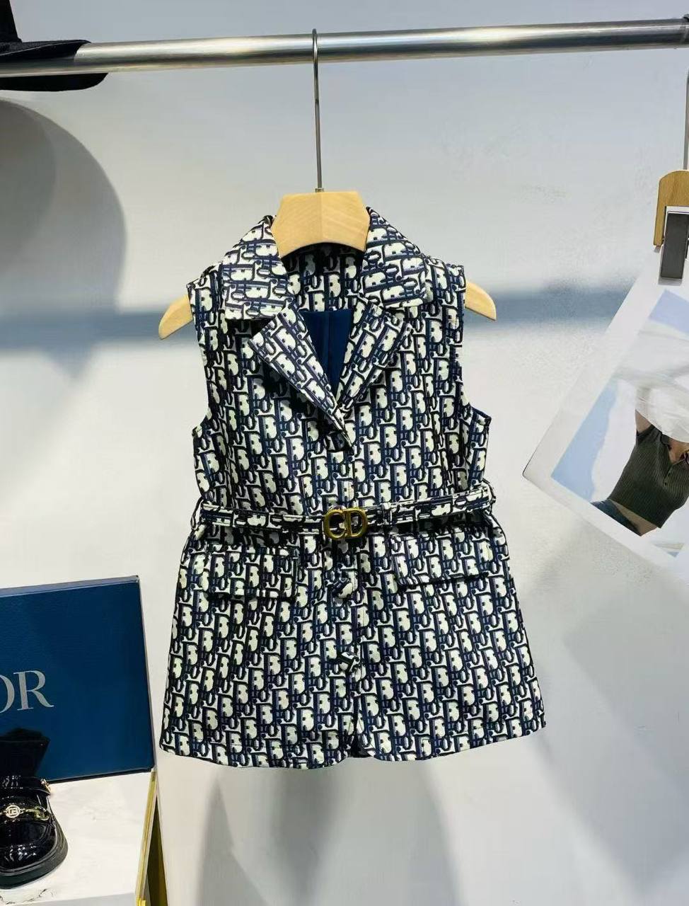 Dior Luxury Button-Down Dress for Kids | Ages 1–12 Years