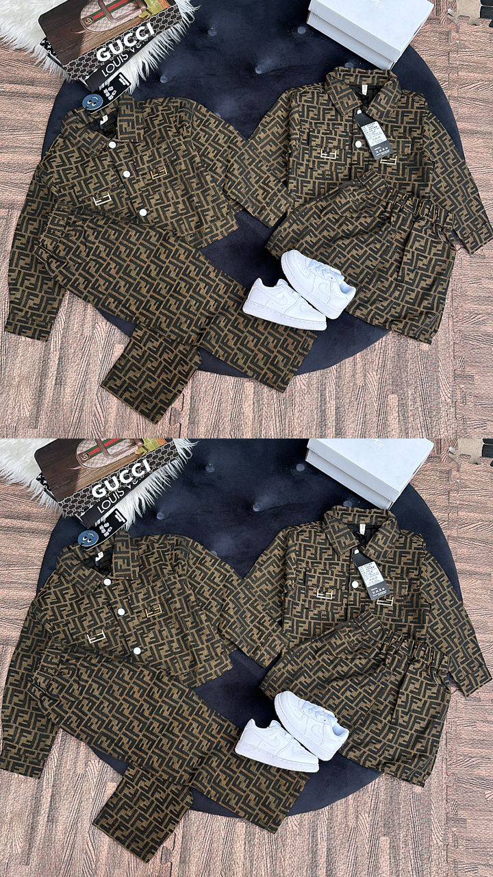 Male Fendi Luxury 2-Piece Set for Kids | 9 Months–5 Years