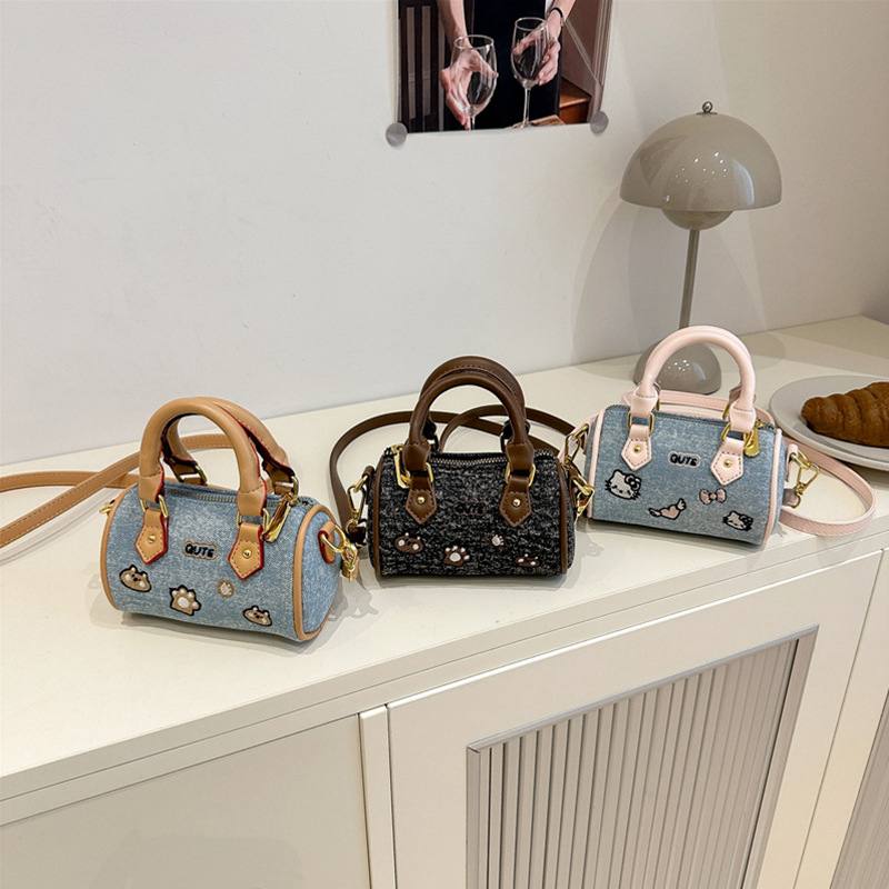 Kids Mini Handbag with Strap – Blue & Black